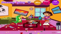 Dora the explorer Games -  Dora Living Room Cleaning Game - Walkthrough