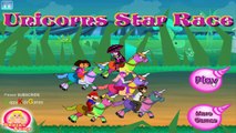 Dora the explorer Games -  Dora Unicorns Star Race Game - Walkthrough