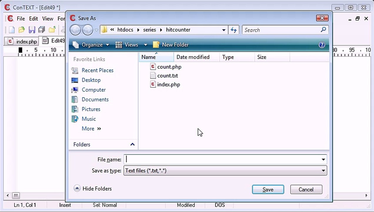 Beginner PHP Tutorial - 93 - Creating a File Based Unique Hit Counter Part 1