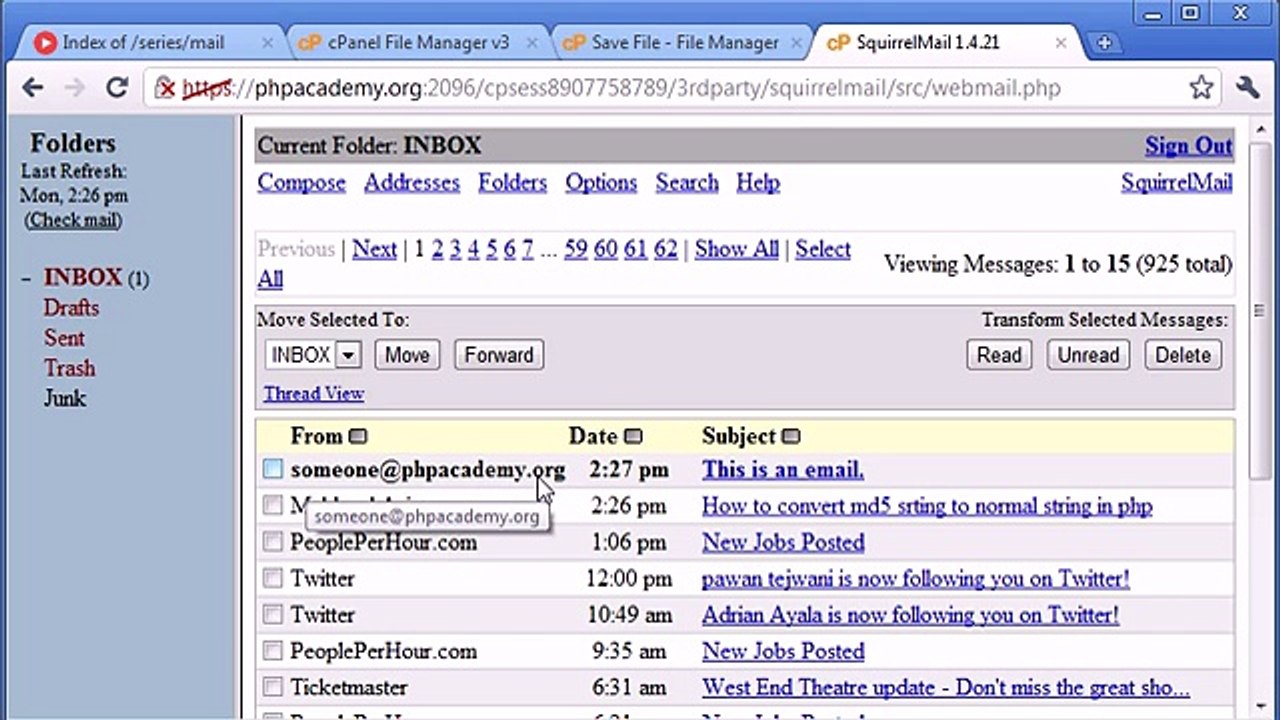 Beginner PHP Tutorial - 99 - Sending an Email Part 2