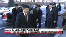 Former-first lady Lee Hee-ho postpones trip to N. Korea