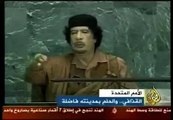 القذافي يسب الامم المتحده ههههههه