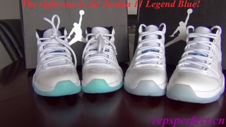 Air Jordan 11 Legend Blue VS Columbia Blue Review From repsperfect.cn