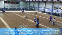 Troisième tour, tir progressif, Fontaine contre Digoin, Sport Boules, J4 Elite Féminine 2014 2015