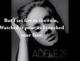 Adele - Set Fire to the Rain Lyrics(1)