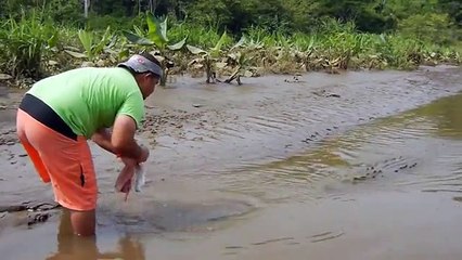 Dunya News-Terrifying Moment Man Feeds Crocodile from His Mouth