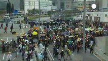 Hong Kong protesters clash with police