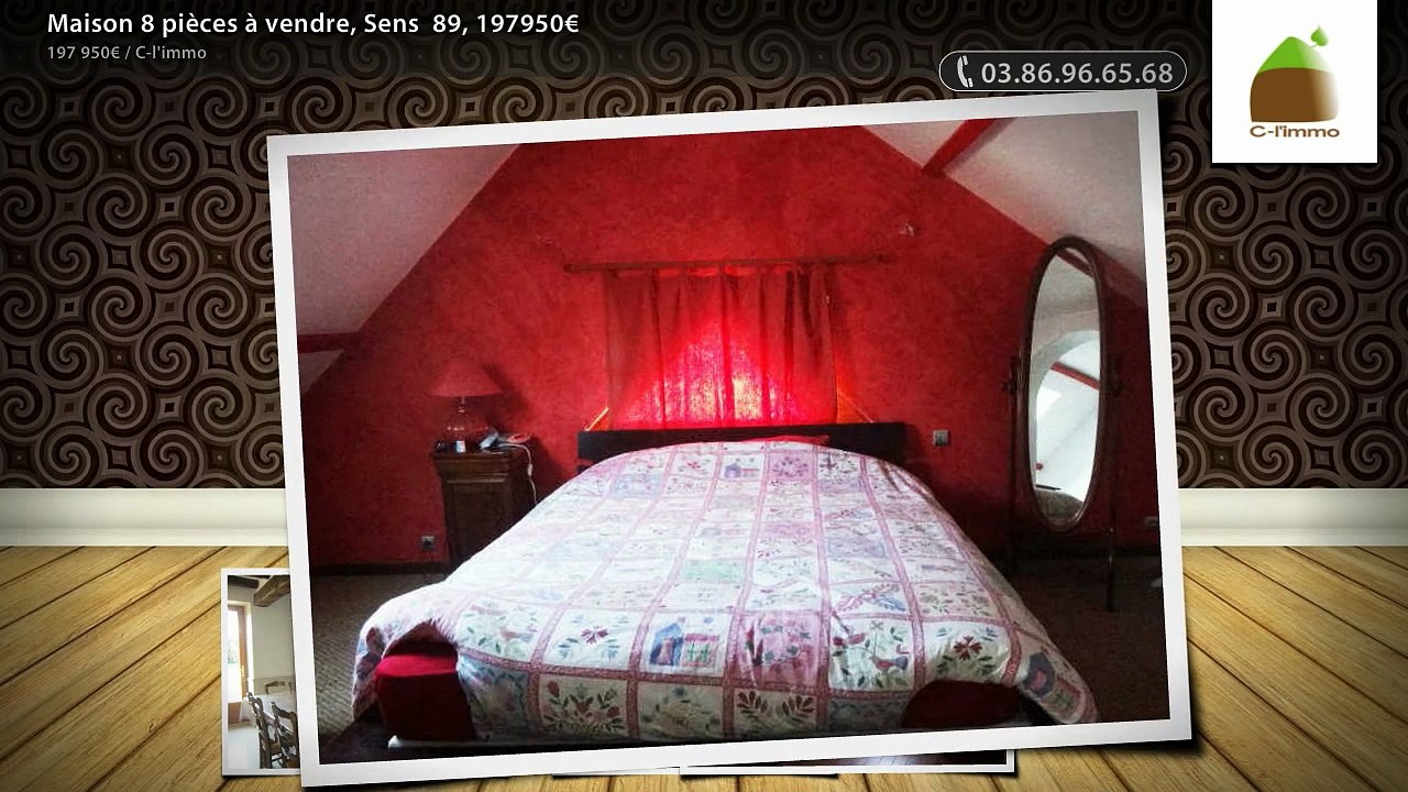 Maison 8 pièces à vendre, Sens  89, 197950€