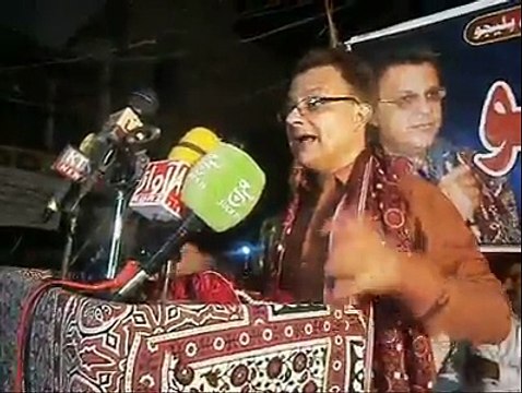 Ayaz Latif Palijo QAT's Bedari March reached in Nasirabad on 27Nov 2014