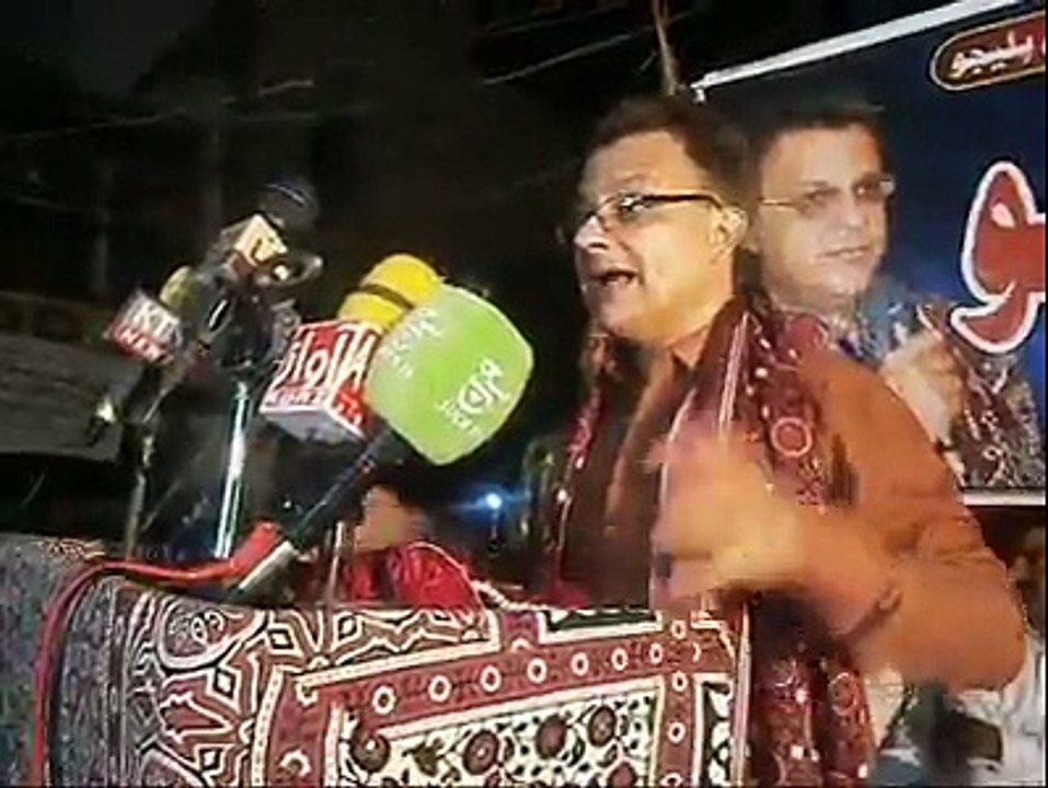 Ayaz Latif Palijo QAT's  Bedari March reached in Nasirabad on 27Nov 2014