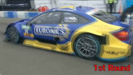 Mercedes-Benz DTM yarış otomobilinden Burnout