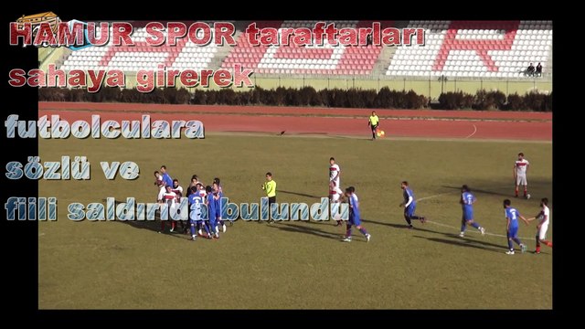 Ağrı Amatör Ligi Maçında Taraftarlar Futbolculara Saldırdı