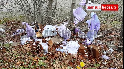 Samsun'da Sağlık Skandalı - Tıbbi atıklar doğaya atılıyor