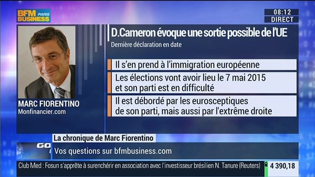 Marc Fiorentino: David Cameron remet en question la place du Royaume-Uni dans l'UE - 01/12