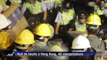 Hong Kong: après une nuit de heurts, situation tendue