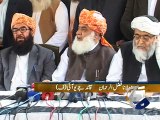 Maulana Fazlur Rehman announces Protest Plan-01 Dec 2014
