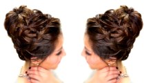 Epic Braid Bun Updo Hairstyle How to