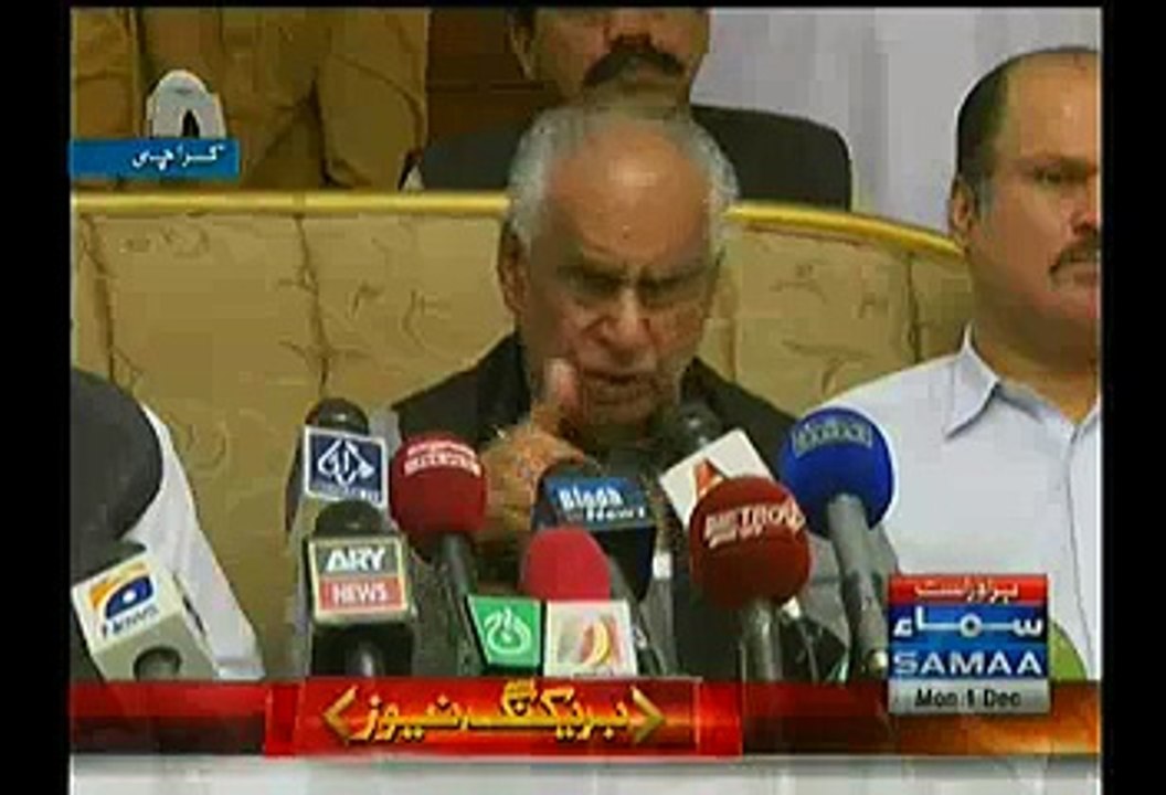 Syed Ghaus Ali Shah Sees Split In Muslim League:- Zulfiqar Khosa Press Conference