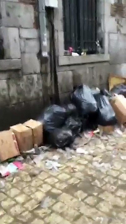 Crasse à Liège après la St Nicolas des étudiants