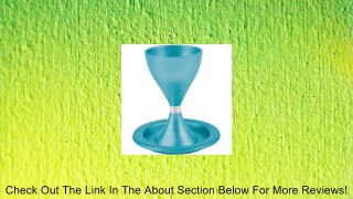 Turquoise Anodize Aluminum Kiddush Cup and Plate Review