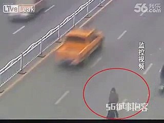 Woman Runs into Bus to Commit Suicide