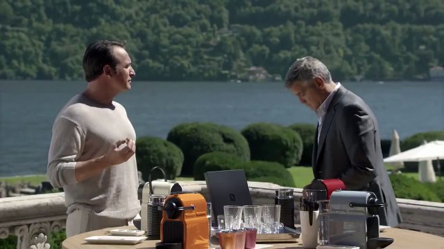 George Clooney et Jean Dujardin pour Nespresso