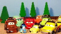 Pixar Cars New Car Unboxing, RaceTeam Luigi and Guido with Headsets with Mater and Lightning McQueen