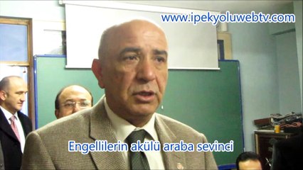 Engellilerin akülü araba sevinci