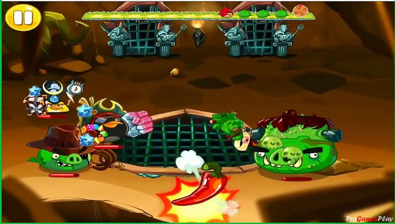 Video 3: Angry Birds Epic - Gameplay Walkthrough -  Chronicle Cave 1_ Burning Plain 4 and 5