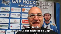 Hockey sur glace : Luciano Basile avant Rouen-Gap (demi-finale de la Coupe de la Ligue)
