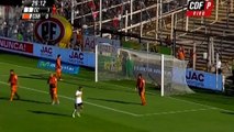 Colo Colo's Fierro scores from an impossible angle