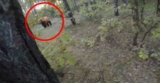 Bear Attack: Mountain Biker Runs For His Life!!