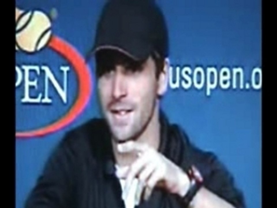 Arnaud à l'US Open
