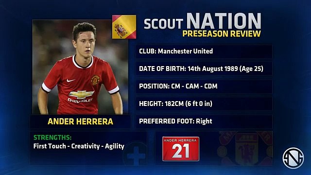 ANDER HERRERA | Skills & Assists | Manchester United | 2014/2015 Preseason (HD)