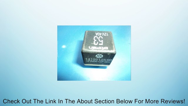 VW RELAY # 53 MULTIPURPOSE 141951253B 141 951 253B GOLF JETTA PASSAT MK3 B3 B4 Review