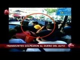 Golpean a hombre por dejar encerrado a menor en un auto a pleno sol - CHV Noticias