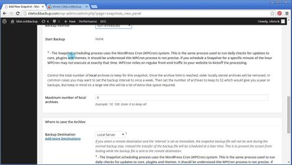 Wordpress Backup Plugin - HD Video Demo 7