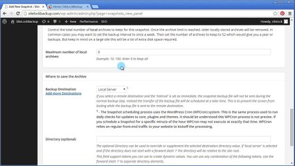Wordpress Backup Plugin - HD Video Demo 8