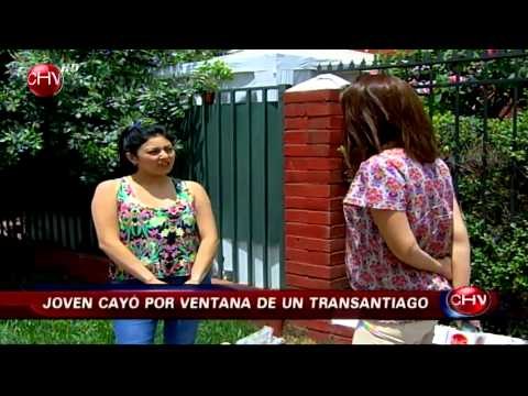 Joven salió expulsado por la ventana de un bus del Transantiago - CHV Noticias