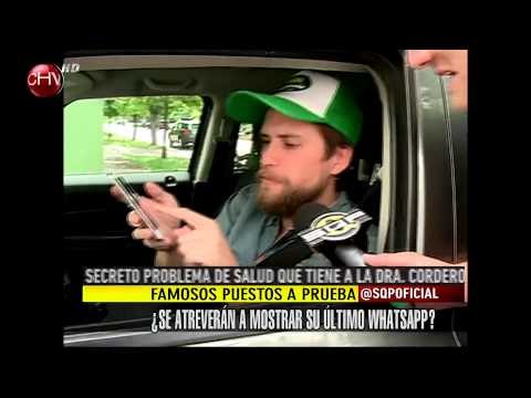 Mira qué famosos se atrevieron a mostrar su Whatsapp - SQP