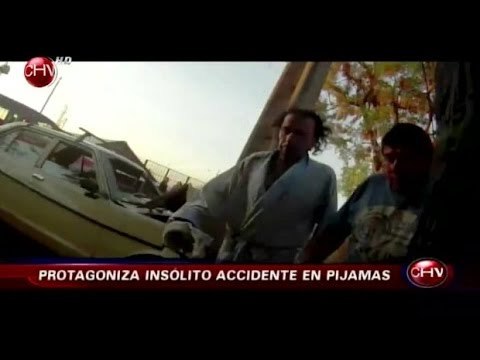 Dos hombres ebrios y en pijama protagonizaron un violento choque en Peñalolén - CHV NOTICIAS
