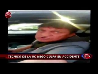 Julio César Falcioni vivió singular accidente contra un ciclista en Las Condes