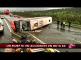 Un muerto y 11 heridos deja el volcamiento de un bus a la altura de Lo Vásquez - CHV NOTICIAS