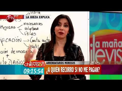 La Jueza explica las dudas sobre arrendatarios morosos - La Mañana de Chilevisión
