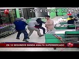 Banda asalta en 10 segundos y de forma violenta un supermercado en Maipú - CHV Noticias