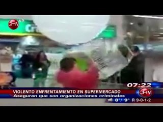 Comprador registra violento enfrentamiento en supermercado de San Bernardo - CHV Noticias