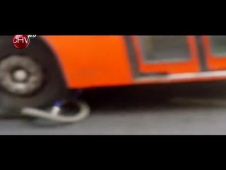 Chofer del Transantiago aplastó bicicleta con su micro