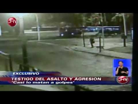 Imágenes exclusivas de guardia golpeado con un martillo - CHV Noticias