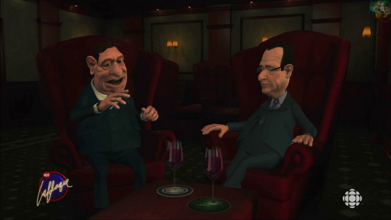 Avis au Francais:  Laflaque recoit  Francois Hollande