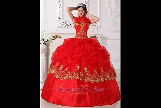 2015 gorgeous inexpensive appliques quinceanera dresses in red